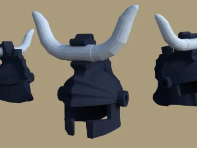 lego soldier helmet Free 3D model