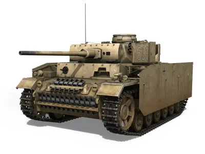 PzKpfw III - Panzer 3 - Ausf M - 631 3D model
