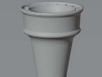 Ice Cream Cone Low-poly 3D model