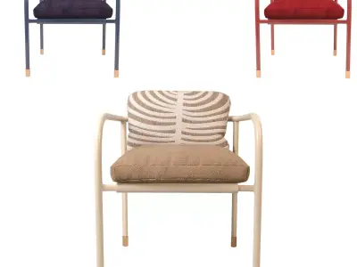 Aliya Dining Chair Free 3D model