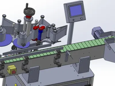Labeling machine 3D model