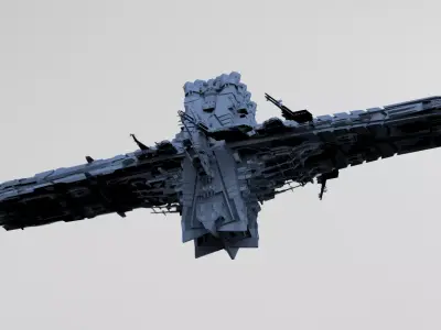 Cross Space station 2  3D model