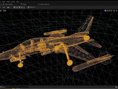 KAI T-50 Golden Eagle Low-poly 3D model