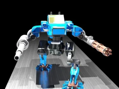 Mechanical Robot V1 3D model