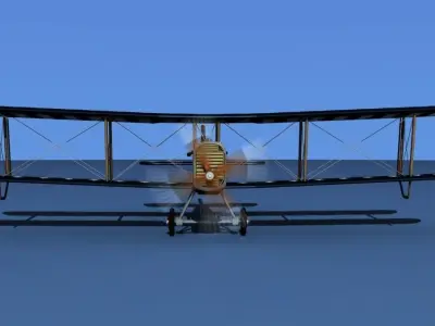 Airco DH-4 V05 Flying Circus 3D model