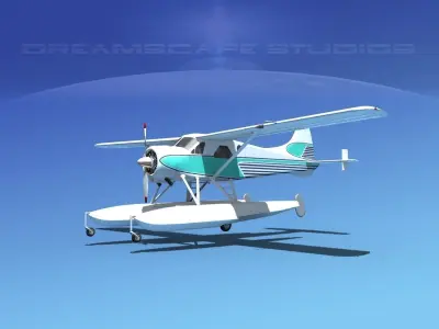 Dehavilland DHC-2 Beaver V15 3D model
