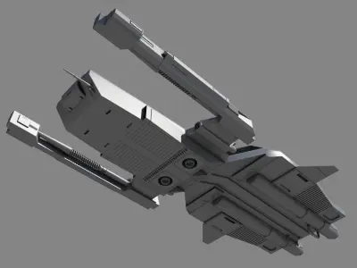 Space Ship SF 3D model