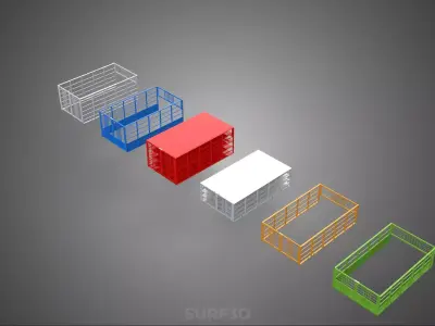 ALL TYPE UTILITY CAGE TRAY SUV UTE PICKUP TRUCK CAR LORRY VAN 3D model