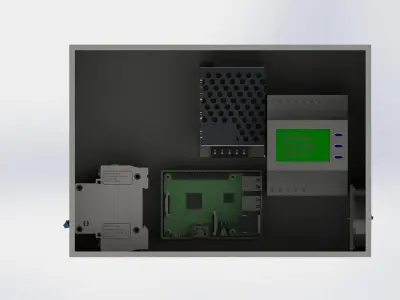 painel eletrico Low-poly 3D model