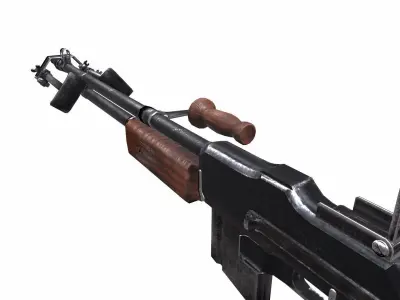 BAR M1918 Browning Automatic Rifle Free low-poly 3D model