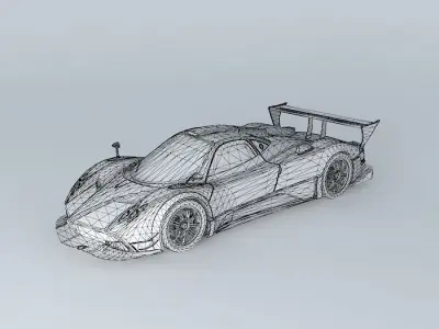 Pagani Zonda R 2009 Free 3D model