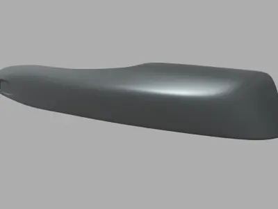 Car Door Handle 04 Low-poly 3D model