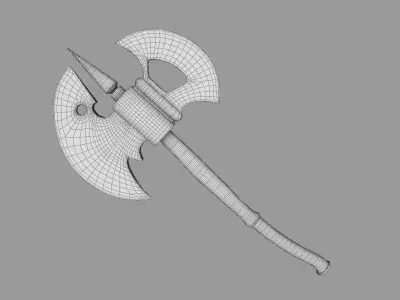 A for Axe Free 3D model