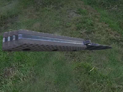 Combat knife Low-poly 3D model