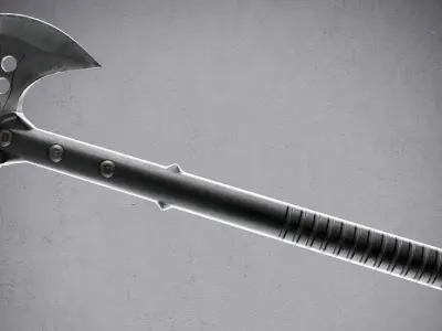 tomahawk two axes Low-poly 3D model
