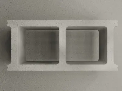 Cinder Block Free low-poly 3D model