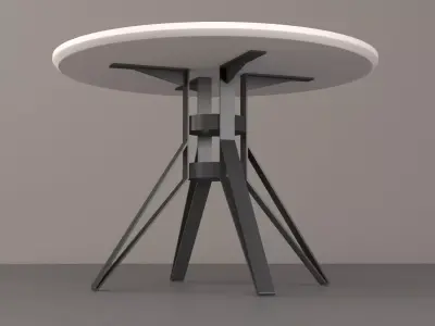 ROUND COFFEE KITCHEN TABLE BASE - BALASAGUN LAGARI TABLE BASE Free 3D model
