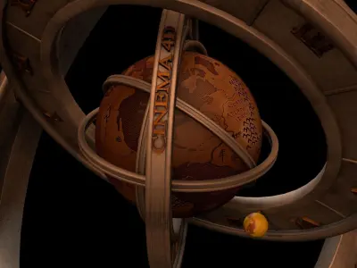 Compass graphic 3D model