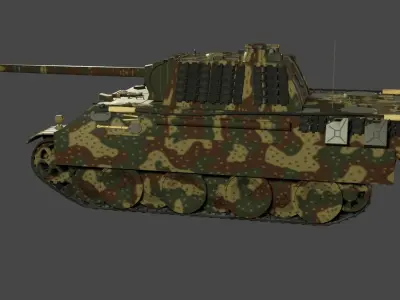 Panzerkampfwagen V Panther Ausf G camouflage 3D model