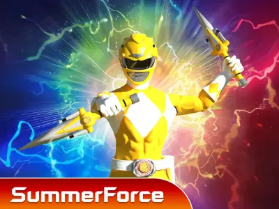 Yellow Ranger - Mighty Morphin Power Ranger 3D model