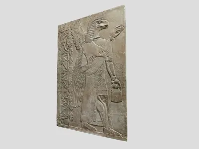  Assyrian Relief-Mesopotamian Low-poly 3D model