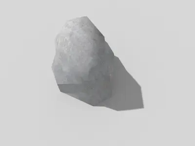 low poly rock Low-poly 3D model