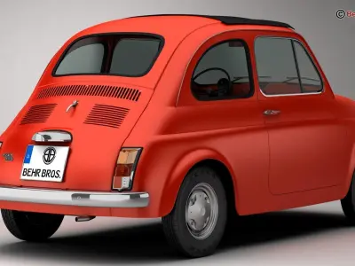 Fiat 500 R 3D model