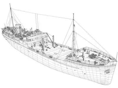 Merchant Ship 3D model