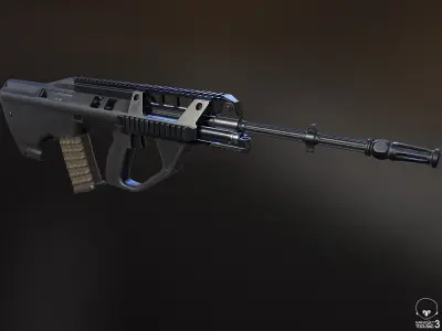 EF88 Rifle Low-poly 3D model