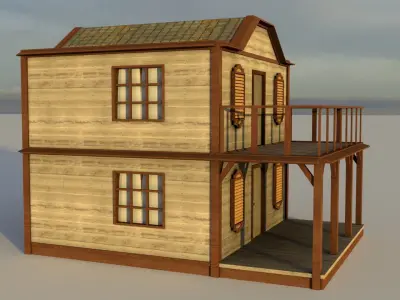 Post Office Low-poly 3D model