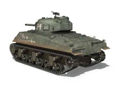 M4A2 Sherman - Destroyer 3D model