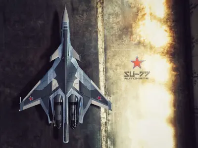 SU-77 AUTOMATA Low-poly 3D model