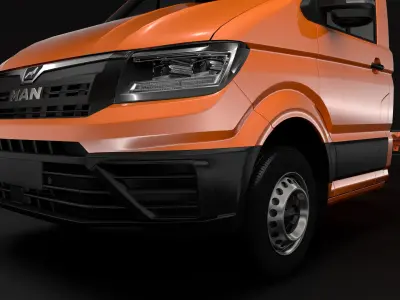 MAN TGE Chassi SingleCab L3 2017 3D model