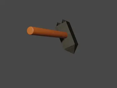 War Hammer Free low-poly 3D model