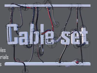 cable set 01 3D model