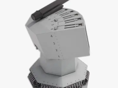 Rheinmetall Chaff decoy launcher 3D model