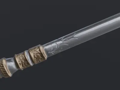 Hammer 02 Low-poly 3D model purchase