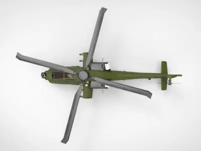 AH-64 Apache Army 3D model