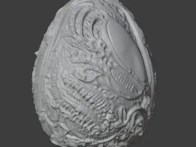 Realistic high quality Alien Egg PBR 3D model purchase