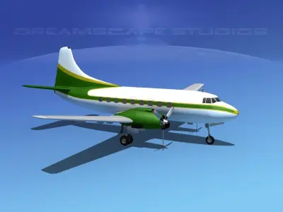 Martin 404 Executive 3 3D model