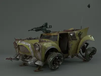 Betty sci-fi car 3D model