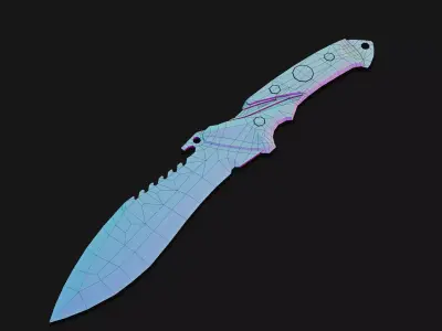 Knife MTech Reaper Bowie 3D Low-poly 3D model