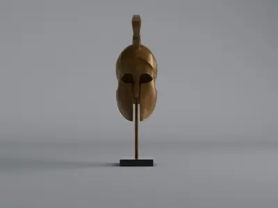 Ancient Greek Helmet Low-poly 3D model