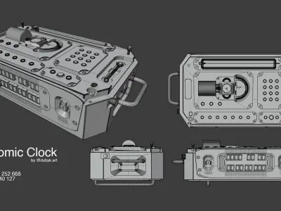 Atomic Clock 3D model