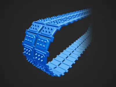 10 Tank Tracks 3D model
