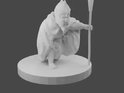 Spearman lord of rings miniature Free 3D print model