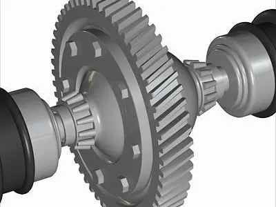 Automobile Differential Gearbox 3D model