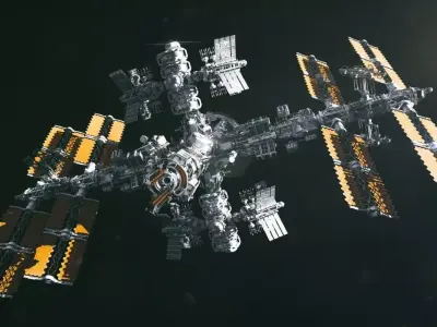 Space station 3D model