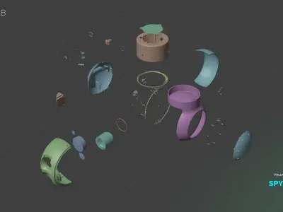 Advanced Spyball XR Surveillance System Free 3D model