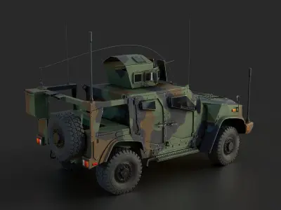 Oshkosh JLTV Game Ready PBR 4k Low-poly 3D model